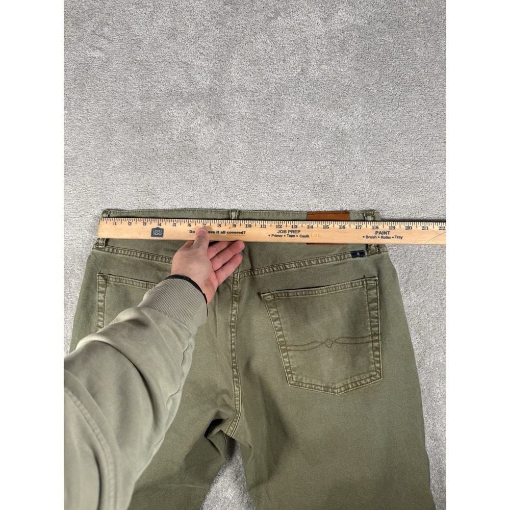 Lucky Brand 221 Original Straight Pants Mens 36x32 Olive‎ Green Casual Stretch - Picture 10 of 12